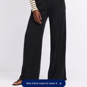 Pistola Black Wide-Leg Pants